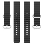 สายรัดข้อมือซิลิโคนสีพื้นสไตล์มหาสมุทร 22mm สำหรับ Samsung Galaxy Watch3 45mm, สำหรับ Samsung Galaxy Watch 46mm, สำหรับ Samsung Gear S3 Classic, สำหรับ Samsung Gear S3 Frontier