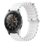 สายรัดข้อมือซิลิโคนสีพื้นสไตล์มหาสมุทร 22mm สำหรับ Samsung Galaxy Watch3 45mm, สำหรับ Samsung Galaxy Watch 46mm, สำหรับ Samsung Gear S3 Classic, สำหรับ Samsung Gear S3 Frontier
