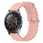 สายรัดข้อมือซิลิโคนสีพื้นสไตล์มหาสมุทร 22mm สำหรับ Samsung Galaxy Watch3 45mm, สำหรับ Samsung Galaxy Watch 46mm, สำหรับ Samsung Gear S3 Classic, สำหรับ Samsung Gear S3 Frontier