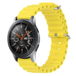สายรัดข้อมือซิลิโคนสีพื้นสไตล์มหาสมุทร 22mm สำหรับ Samsung Galaxy Watch3 45mm, สำหรับ Samsung Galaxy Watch 46mm, สำหรับ Samsung Gear S3 Classic, สำหรับ Samsung Gear S3 Frontier