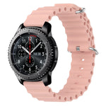 สายรัดข้อมือซิลิโคนสีพื้นสไตล์มหาสมุทร 22mm สำหรับ Samsung Galaxy Watch3 45mm, สำหรับ Samsung Galaxy Watch 46mm, สำหรับ Samsung Gear S3 Classic, สำหรับ Samsung Gear S3 Frontier