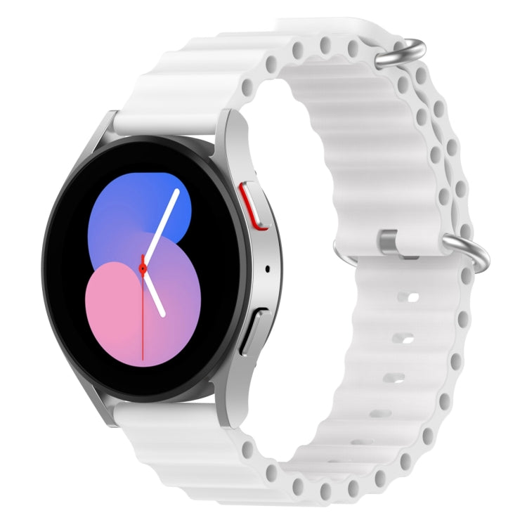 สายซิลิโคนสีทึบสไตล์โอเชียนขนาด 20 มม. สำหรับ Samsung Galaxy Watch 5 44 มม. สำหรับ Samsung Galaxy Watch 5 40 มม. สำหรับ Samsung Galaxy Watch 5 Pro 45 มม. สำหรับ Samsung Galaxy Watch 4 44 มม.