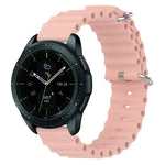 สายรัดนาฬิกาซิลิโคนสีเรียบสไตล์โอเชียน 20mm สำหรับ Samsung Galaxy Watch Active 2 44mm, สำหรับ Samsung Galaxy Watch 42mm