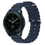 สายรัดนาฬิกาซิลิโคนสีเรียบสไตล์โอเชียน 20mm สำหรับ Samsung Galaxy Watch Active 2 44mm, สำหรับ Samsung Galaxy Watch 42mm
