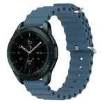 สายรัดนาฬิกาซิลิโคนสีเรียบสไตล์โอเชียน 20mm สำหรับ Samsung Galaxy Watch Active 2 44mm, สำหรับ Samsung Galaxy Watch 42mm