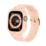 สำหรับ Apple Watch Ultra 3 / 2 / 1 ขนาด 49 มม. เคส TPU แบบบูรณาการ JUNSUNMAY พร้อมสายยางยืดปรับได้