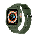 สำหรับ Apple Watch Ultra 3 / 2 / 1 ขนาด 49 มม. เคส TPU แบบบูรณาการ JUNSUNMAY พร้อมสายยางยืดปรับได้