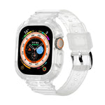 สำหรับ Apple Watch Ultra 3 / 2 / 1 ขนาด 49 มม. เคส TPU แบบบูรณาการ JUNSUNMAY พร้อมสายยางยืดปรับได้