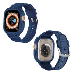 สำหรับ Apple Watch Ultra 3 / 2 / 1 ขนาด 49 มม. เคส TPU แบบบูรณาการ JUNSUNMAY พร้อมสายยางยืดปรับได้