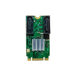 ST551 การ์ดอะแดปเตอร์ PCIe B+M key 6Gbps เป็น 2 พอร์ต SATA 3.0 M.2 เป็น SATA คู่, ST551