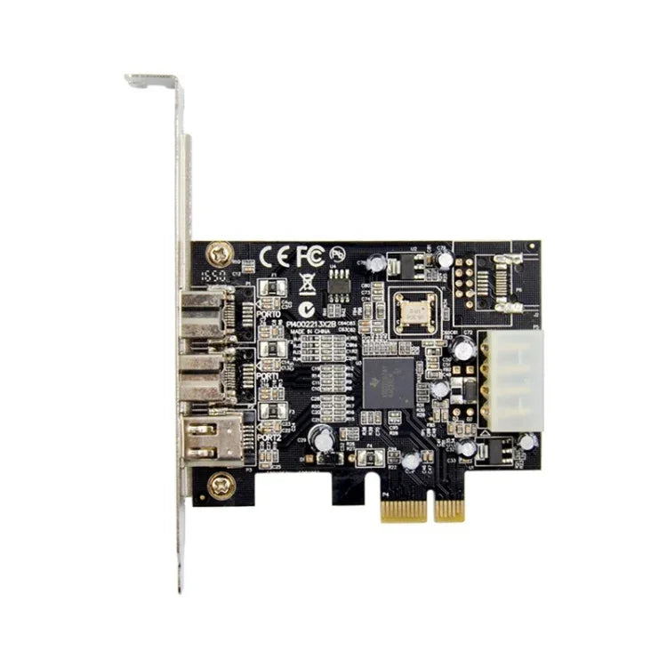 ST23 การ์ด PCI Express 3 พอร์ต Firewire 1394B & 1394A PCIe 1.1 x1, ST23