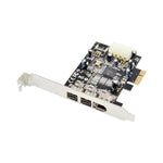 ST23 การ์ด PCI Express 3 พอร์ต Firewire 1394B & 1394A PCIe 1.1 x1, ST23