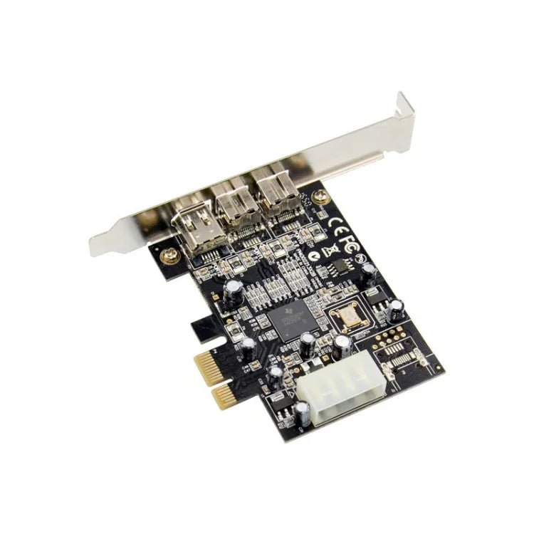 ST23 การ์ด PCI Express 3 พอร์ต Firewire 1394B & 1394A PCIe 1.1 x1, ST23