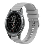 สายซิลิโคนลายคลื่นจุดสีทึบ 20mm สำหรับ Samsung Galaxy Gear S2 Classic