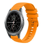 สายซิลิโคนลายคลื่นจุดสีทึบ 20mm สำหรับ Samsung Galaxy Gear S2 Classic