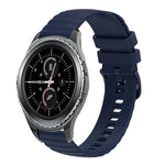 สายซิลิโคนลายคลื่นจุดสีทึบ 20mm สำหรับ Samsung Galaxy Gear S2 Classic