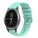 สายซิลิโคนลายคลื่นจุดสีทึบ 20mm สำหรับ Samsung Galaxy Gear S2 Classic