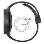สายซิลิโคนพร้อมตัวล็อกแม่เหล็กพับได้ สำหรับ Samsung Galaxy Watch 4 Classic 46mm, สำหรับ Samsung Galaxy Watch 4 Classic 42mm