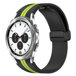 สายซิลิโคนพร้อมตัวล็อกแม่เหล็กพับได้ สำหรับ Samsung Galaxy Watch 4 Classic 46mm, สำหรับ Samsung Galaxy Watch 4 Classic 42mm