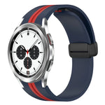 สายซิลิโคนพร้อมตัวล็อกแม่เหล็กพับได้ สำหรับ Samsung Galaxy Watch 4 Classic 46mm, สำหรับ Samsung Galaxy Watch 4 Classic 42mm