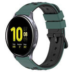 20mm Two-Color Porous Silicone Watch Band, For Samsung Galaxy Watch Active2 44mm, For Samsung Galaxy Watch 42mm