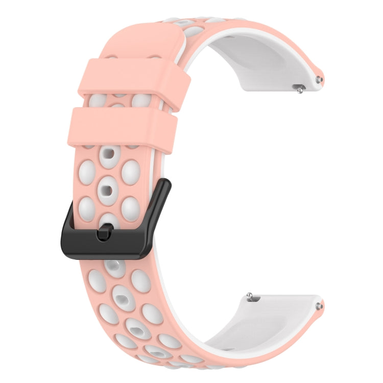 22mm Two-Color Porous Silicone Watch Band, For Huawei Watch 3 Pro New