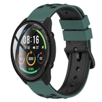 22mm Two-Color Porous Silicone Watch Band, For Xiaomi MI Watch Color