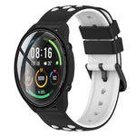 22mm Two-Color Porous Silicone Watch Band, For Xiaomi MI Watch Color