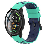 22mm Two-Color Porous Silicone Watch Band, For Xiaomi MI Watch Color