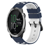 22mm Two-Color Silicone Watch Band, For Garmin Garminmove Style, For Garmin Forerunner 645 Music