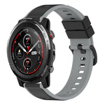 22mm Two-Color Silicone Watch Band, For Amazfit 3, For Amazfit GTR 47mm