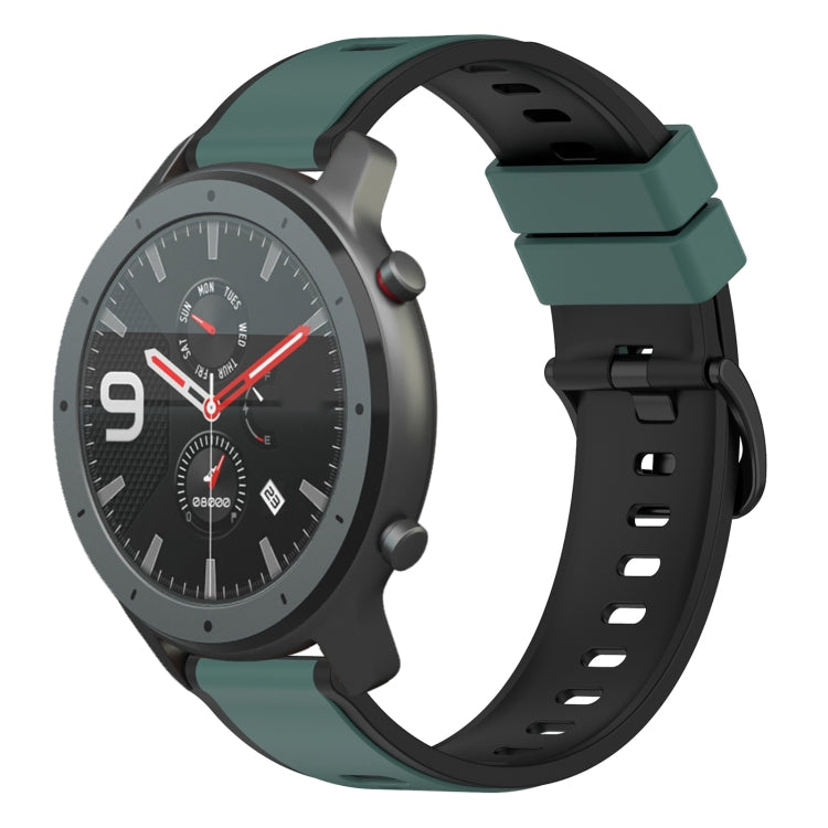 22mm Two-Color Silicone Watch Band, For Amazfit 3, For Amazfit GTR 47mm