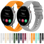 22mm Wavy Dotted Solid-Color Silicone Watch Band, For Amazfit GTR 2, For Amazfit 3 Stratos, For Amazfit GTR 47mm