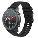 22mm Wavy Dotted Solid-Color Silicone Watch Band, For Amazfit GTR 2, For Amazfit 3 Stratos, For Amazfit GTR 47mm