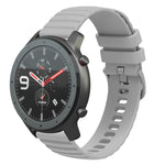 22mm Wavy Dotted Solid-Color Silicone Watch Band, For Amazfit GTR 2, For Amazfit 3 Stratos, For Amazfit GTR 47mm