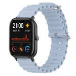 Ocean Style Solid Color Silicone Watch Band, For Amazfit GTR 4 22mm, For Amazfit GTS 4 Mini 20mm