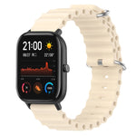 Ocean Style Solid Color Silicone Watch Band, For Amazfit GTR 4 22mm, For Amazfit GTS 4 Mini 20mm