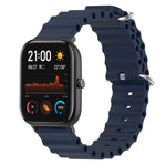 Ocean Style Solid Color Silicone Watch Band, For Amazfit GTR 4 22mm, For Amazfit GTS 4 Mini 20mm