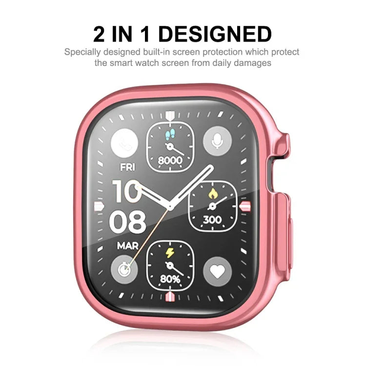 สำหรับ Apple Watch Ultra 3 / 2 / 1 49 มม. เคส TPU นุ่มเคลือบไฟฟ้า ENKAY ครอบคลุมเต็มรูปแบบ พร้อมฟิล์มหน้าจอ