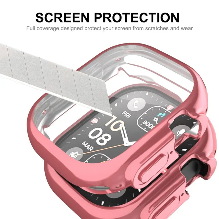 สำหรับ Apple Watch Ultra 3 / 2 / 1 49 มม. เคส TPU นุ่มเคลือบไฟฟ้า ENKAY ครอบคลุมเต็มรูปแบบ พร้อมฟิล์มหน้าจอ