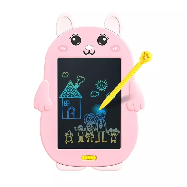 HYD-8511 กระดานเขียนสีสำหรับเด็ก ลายการ์ตูน LCD ABS กระดานวาดภาพด้วยมือ รูปกระต่าย