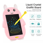 HYD-8511 กระดานเขียนสีสำหรับเด็ก ลายการ์ตูน LCD ABS กระดานวาดภาพด้วยมือ รูปกระต่าย
