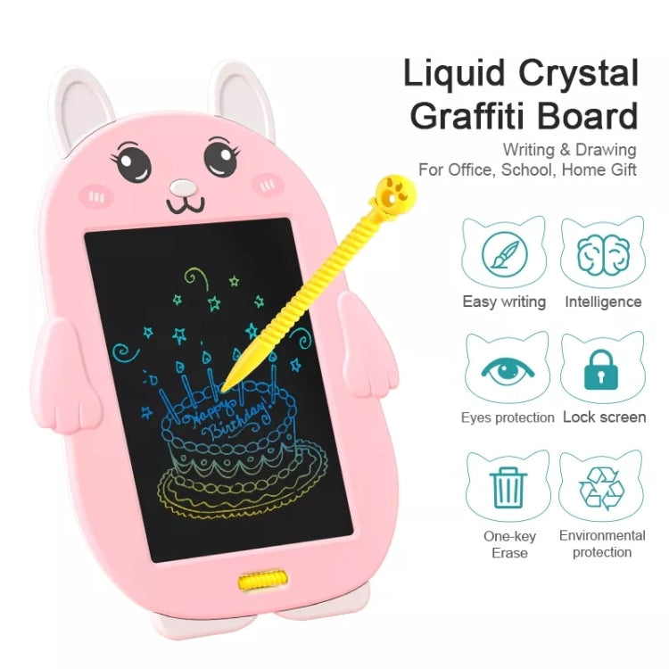 HYD-8511 กระดานเขียนสีสำหรับเด็ก ลายการ์ตูน LCD ABS กระดานวาดภาพด้วยมือ รูปกระต่าย