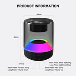 ลำโพงบลูทูธไร้สาย ENKAY Hat-Prince พร้อมไฟ RGB, ขนาด S, L