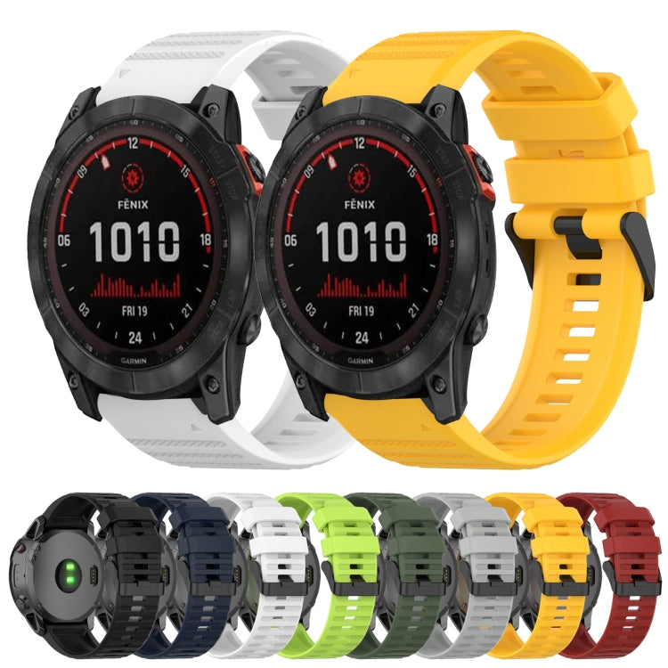 26mm Horizontal Texture Silicone Watch Band with Removal Tool, For Garmin Fenix 7X, For Garmin Fenix 7X Solar, For Garmin Tactix Delta, For Garmin Enduro, For Garmin Fenix 6X, For Garmin Fenix 6X Pro