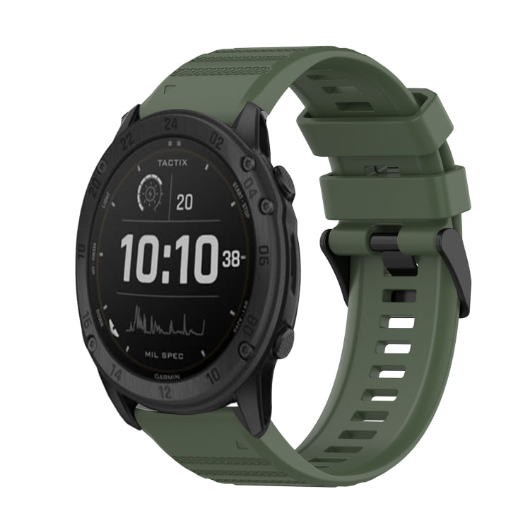 26mm Horizontal Texture Silicone Watch Band with Removal Tool, For Garmin Fenix 7X, For Garmin Fenix 7X Solar, For Garmin Tactix Delta, For Garmin Enduro, For Garmin Fenix 6X, For Garmin Fenix 6X Pro