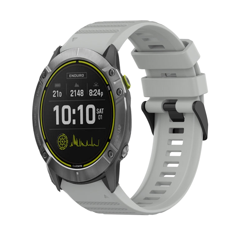 26mm Horizontal Texture Silicone Watch Band with Removal Tool, For Garmin Fenix 7X, For Garmin Fenix 7X Solar, For Garmin Tactix Delta, For Garmin Enduro, For Garmin Fenix 6X, For Garmin Fenix 6X Pro