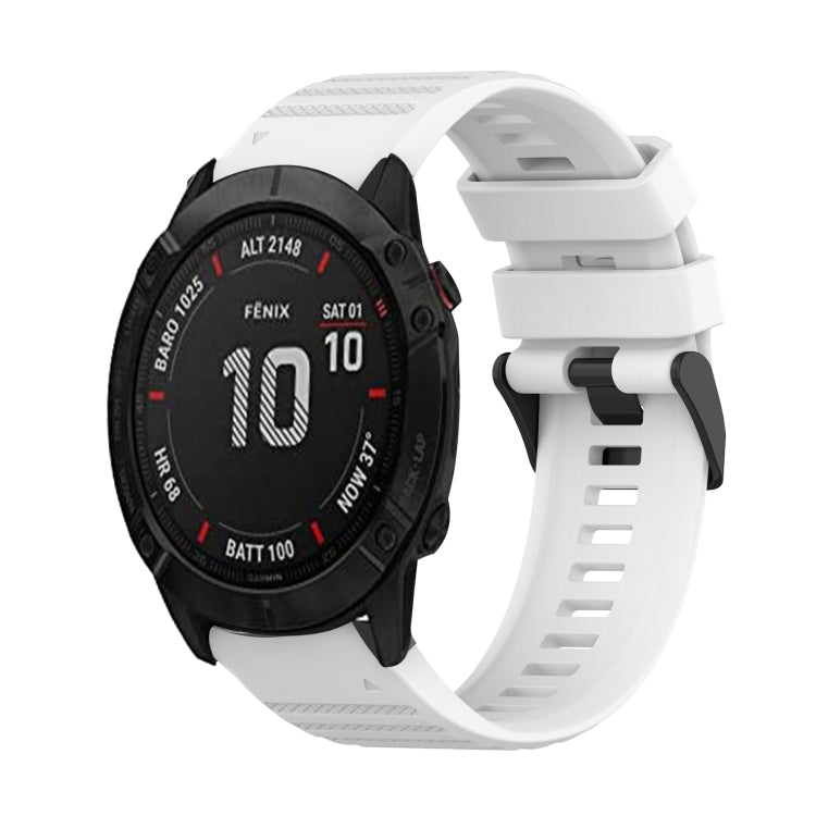 26mm Horizontal Texture Silicone Watch Band with Removal Tool, For Garmin Fenix 7X, For Garmin Fenix 7X Solar, For Garmin Tactix Delta, For Garmin Enduro, For Garmin Fenix 6X, For Garmin Fenix 6X Pro