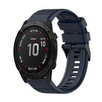 26mm Horizontal Texture Silicone Watch Band with Removal Tool, For Garmin Fenix 7X, For Garmin Fenix 7X Solar, For Garmin Tactix Delta, For Garmin Enduro, For Garmin Fenix 6X, For Garmin Fenix 6X Pro