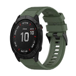 26mm Horizontal Texture Silicone Watch Band with Removal Tool, For Garmin Fenix 7X, For Garmin Fenix 7X Solar, For Garmin Tactix Delta, For Garmin Enduro, For Garmin Fenix 6X, For Garmin Fenix 6X Pro
